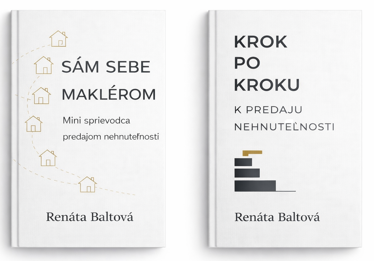E-booky Sám sebe maklérom a Krok po kroku k predaju nehnuteľnosti – rozhodovanie o predaji nehnuteľnosti